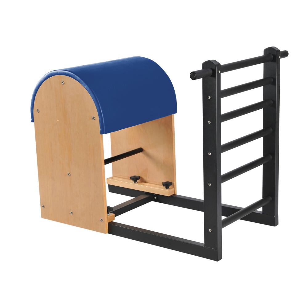 Barril Pilates con escalera y base de acero
