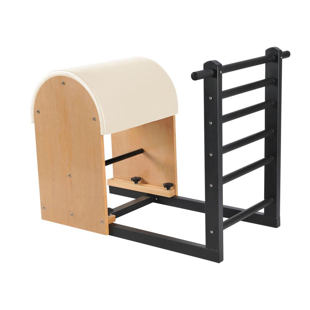 Barril Pilates con escalera y base de acero