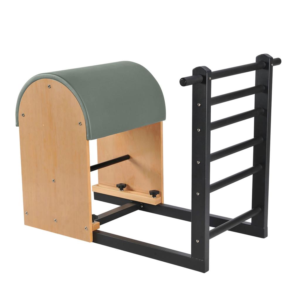 Barril Pilates con escalera y base de acero