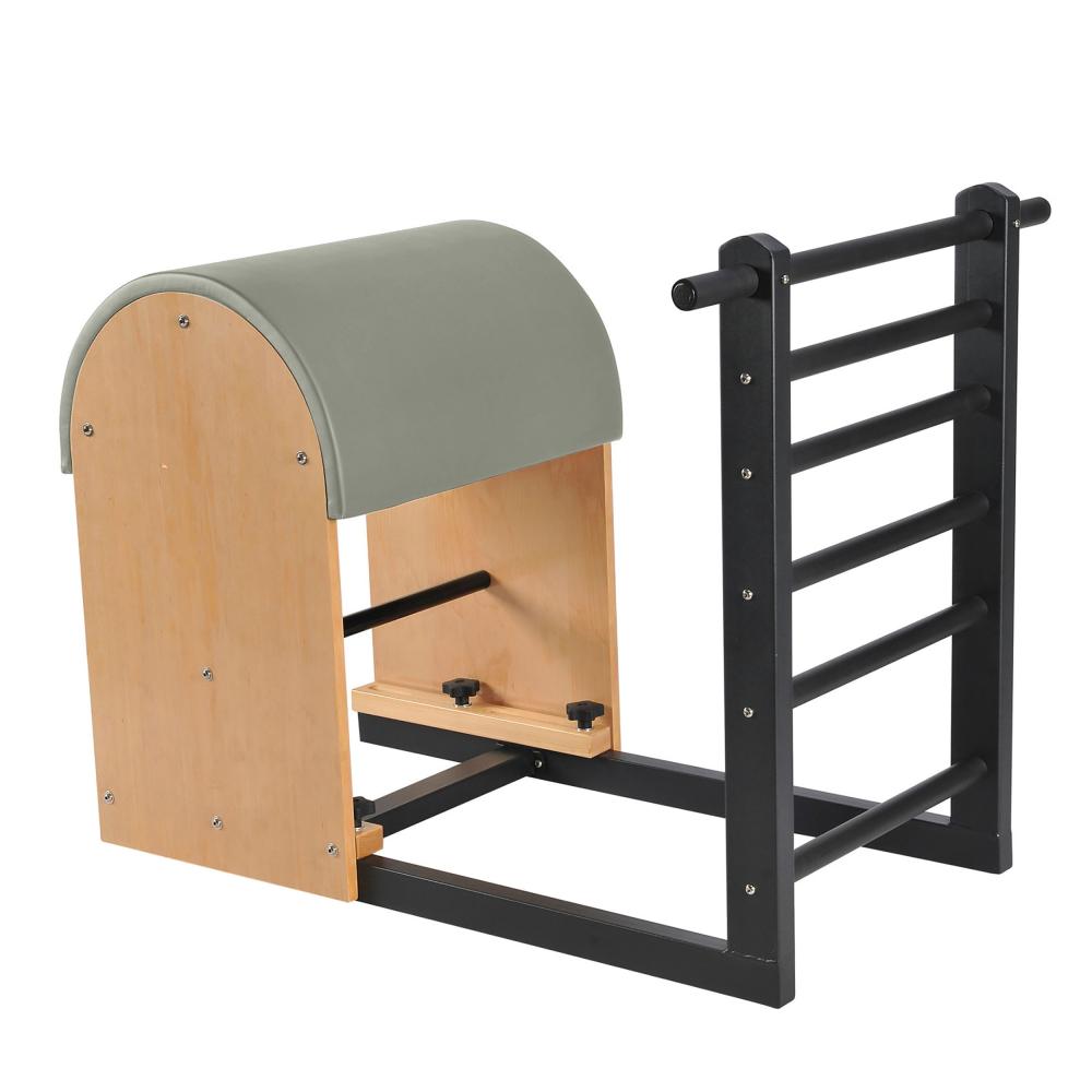 Barril Pilates con escalera y base de acero
