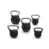 Kettlebell de caucho con mango cromado - JUEGO COMPLETO (2 UD POR PESO)