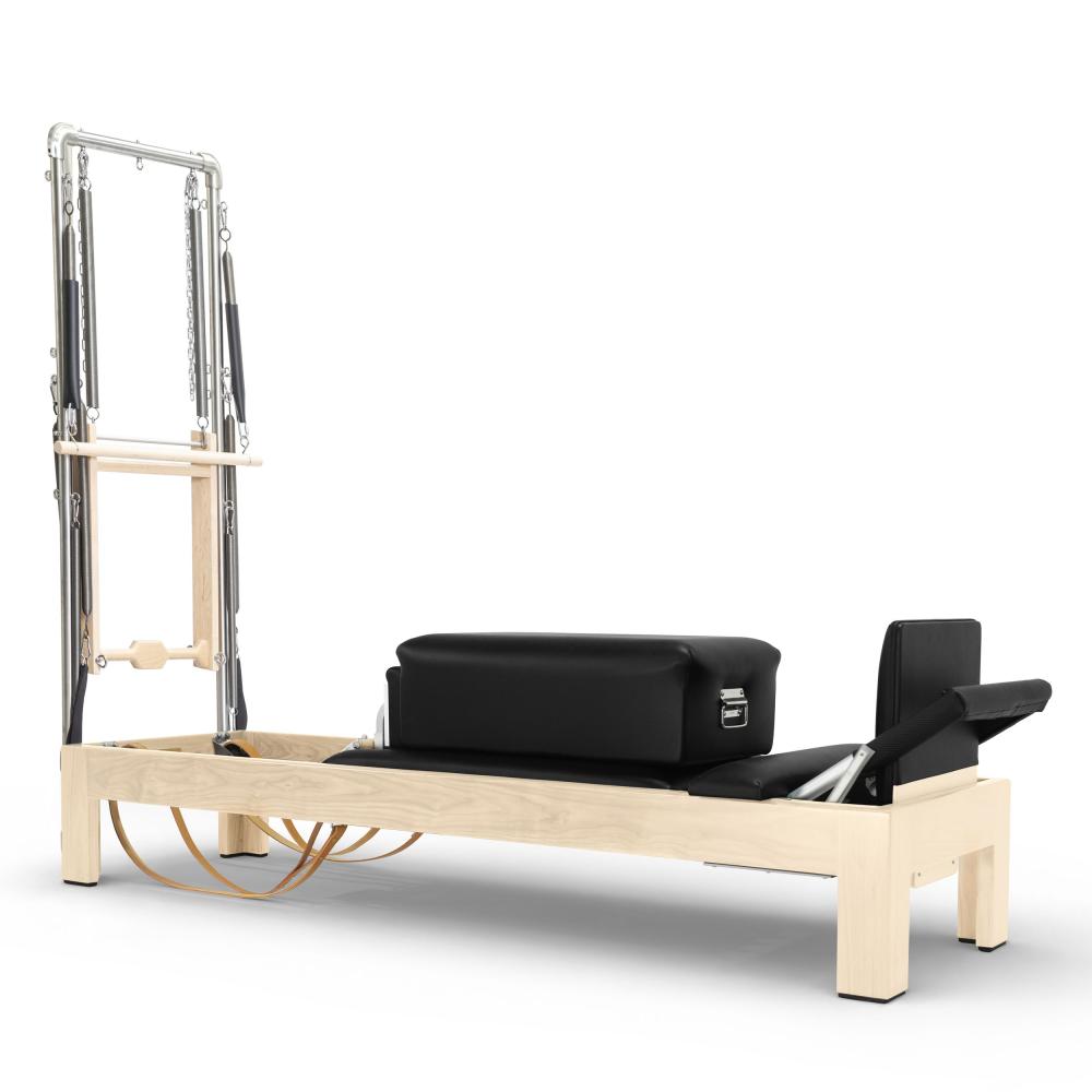 Reformer Clásico Madera Natural 86" Con Torre