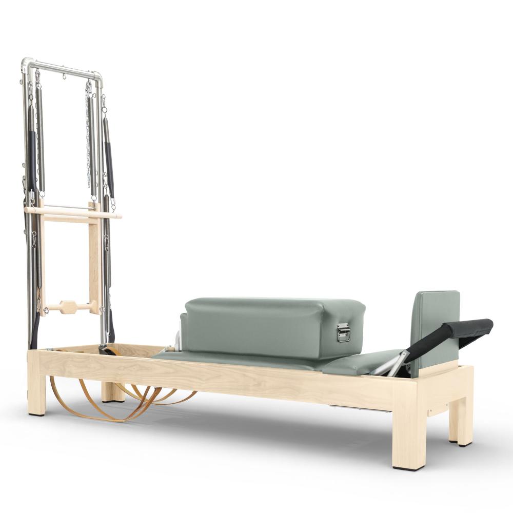 Reformer Clásico Madera Natural 86" Con Torre
