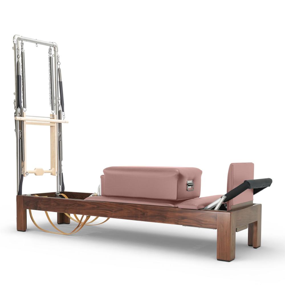 Reformer Clásico Madera Oscura 86" Con Torre