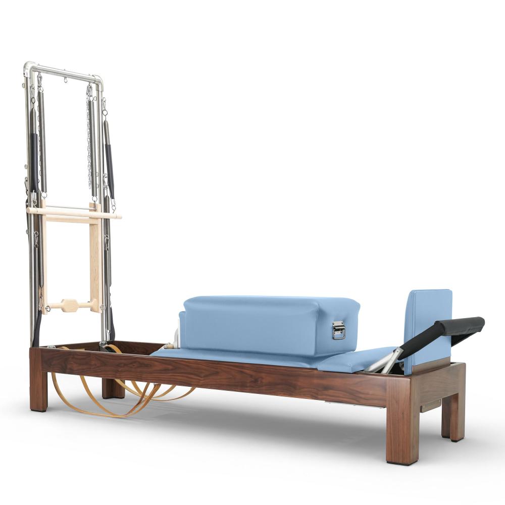 Reformer Clásico Madera Oscura 86" Con Torre