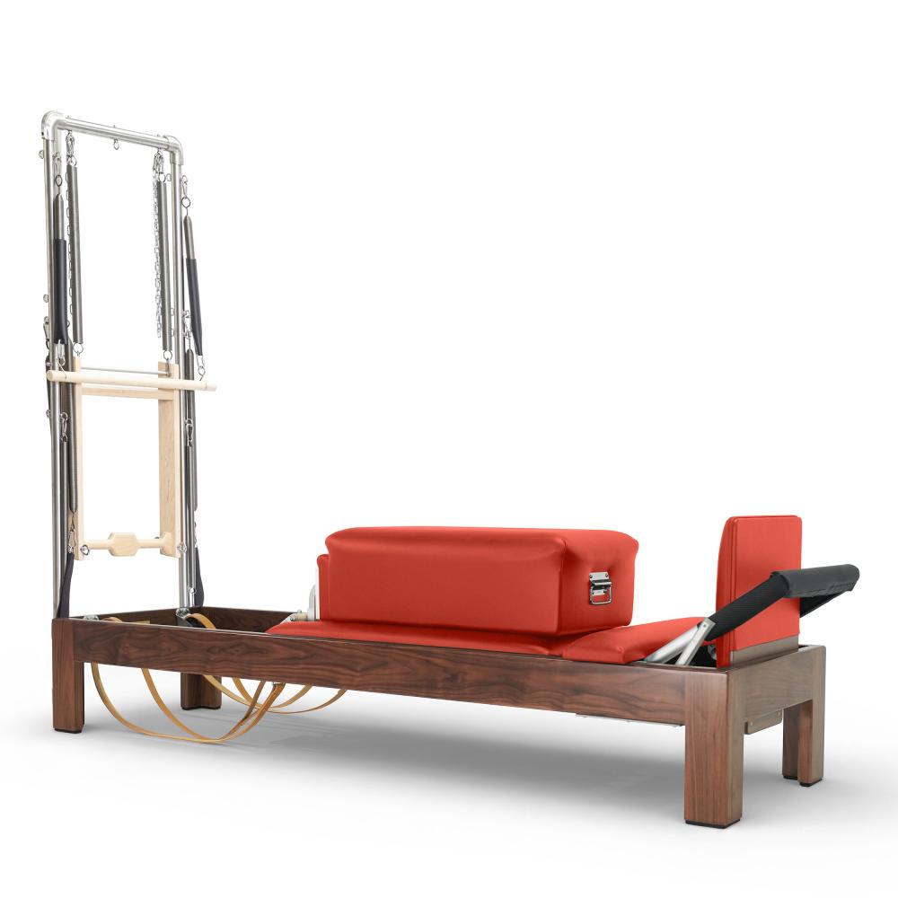 Reformer Clásico Madera Oscura 86" Con Torre