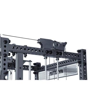 jaula multifuncional profesional | power rack + smith + doble polea pro series