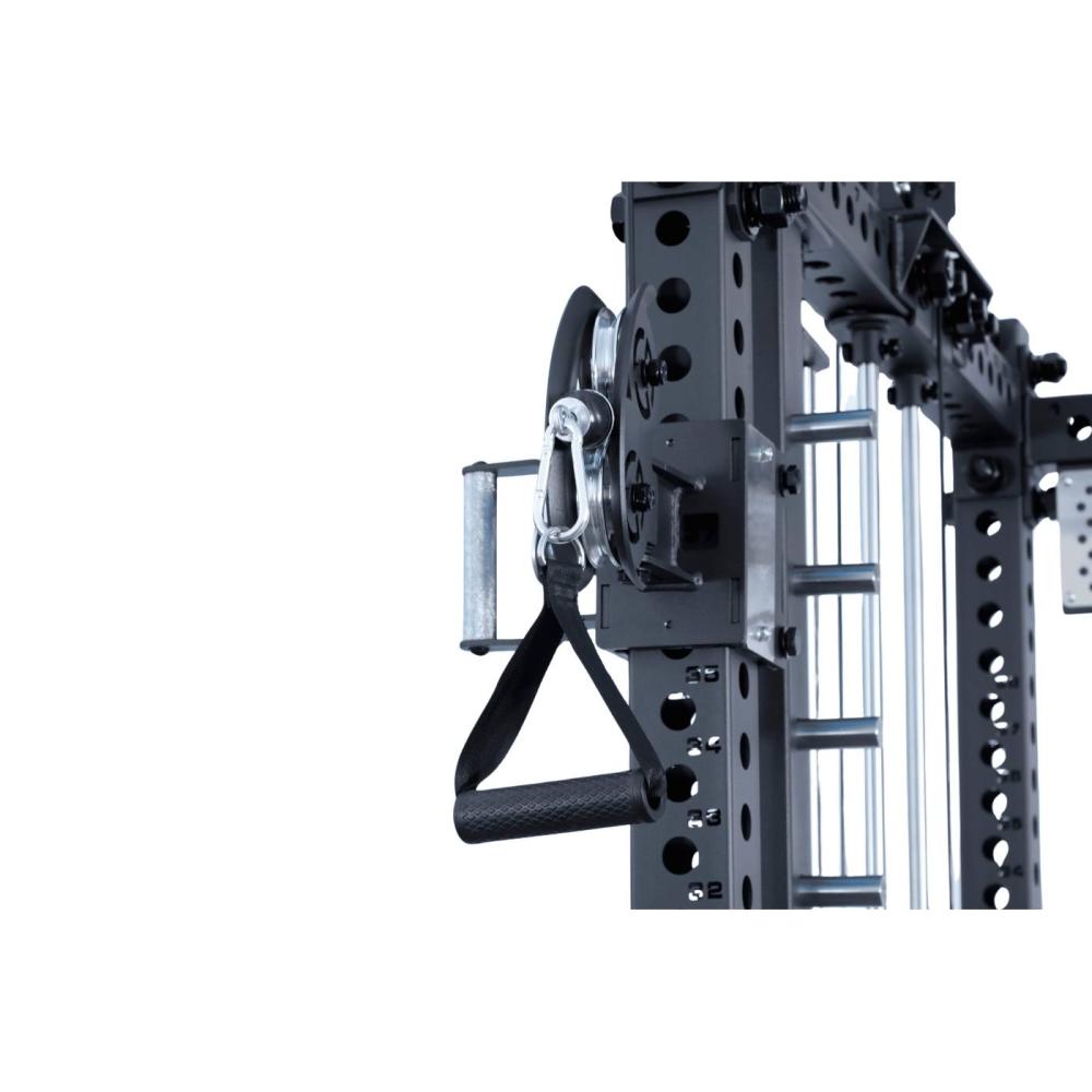 jaula multifuncional profesional | power rack + smith + doble polea pro series