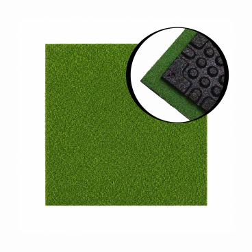 Baldosa Dubound con cesped verde