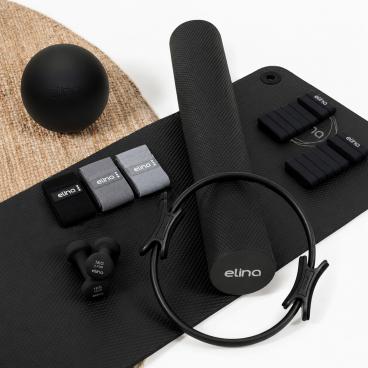 Pack PRO de Accesorios de Pilates Color Negro| Kit PRO Completo para Entrenar en Casa o gimnasio