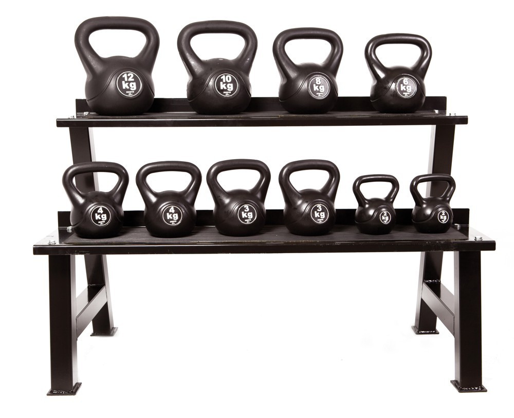 Estantería Kettlebells Pesas Rusas Cross Training - Negro