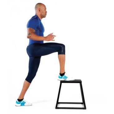 Plataforma de salto pliométrico metálica  – tamaño mediano – Plyo Box