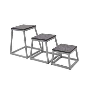 Pack plataforma de salto metálicas para pliométricos. Set 3 unidades