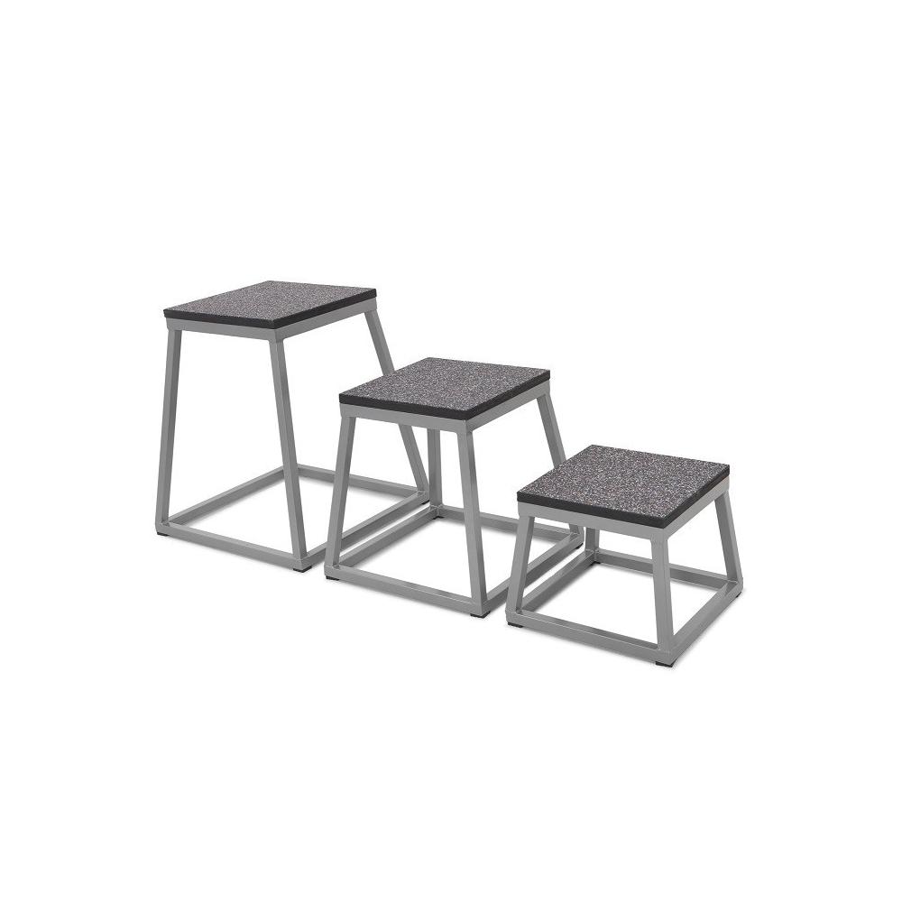 Pack plataforma de salto metálicas para pliométricos. Set 3 unidades