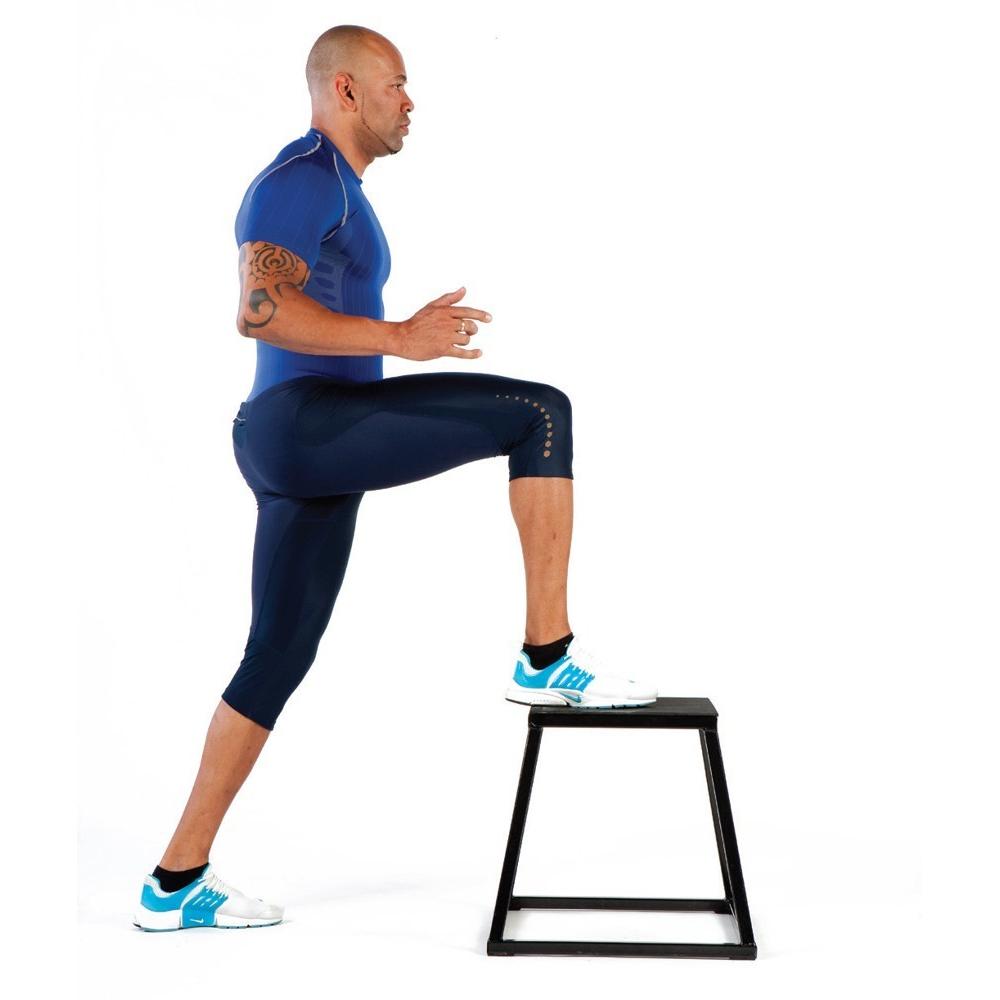 Plataforma de salto pliométrico metálica – tamaño grande – Plyo Box
