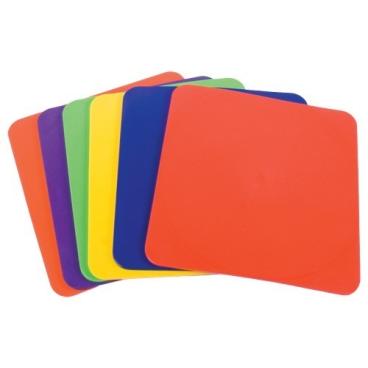 Marcador de suelo para colegio: Cuadros de Caucho de 23 x 23 cm.