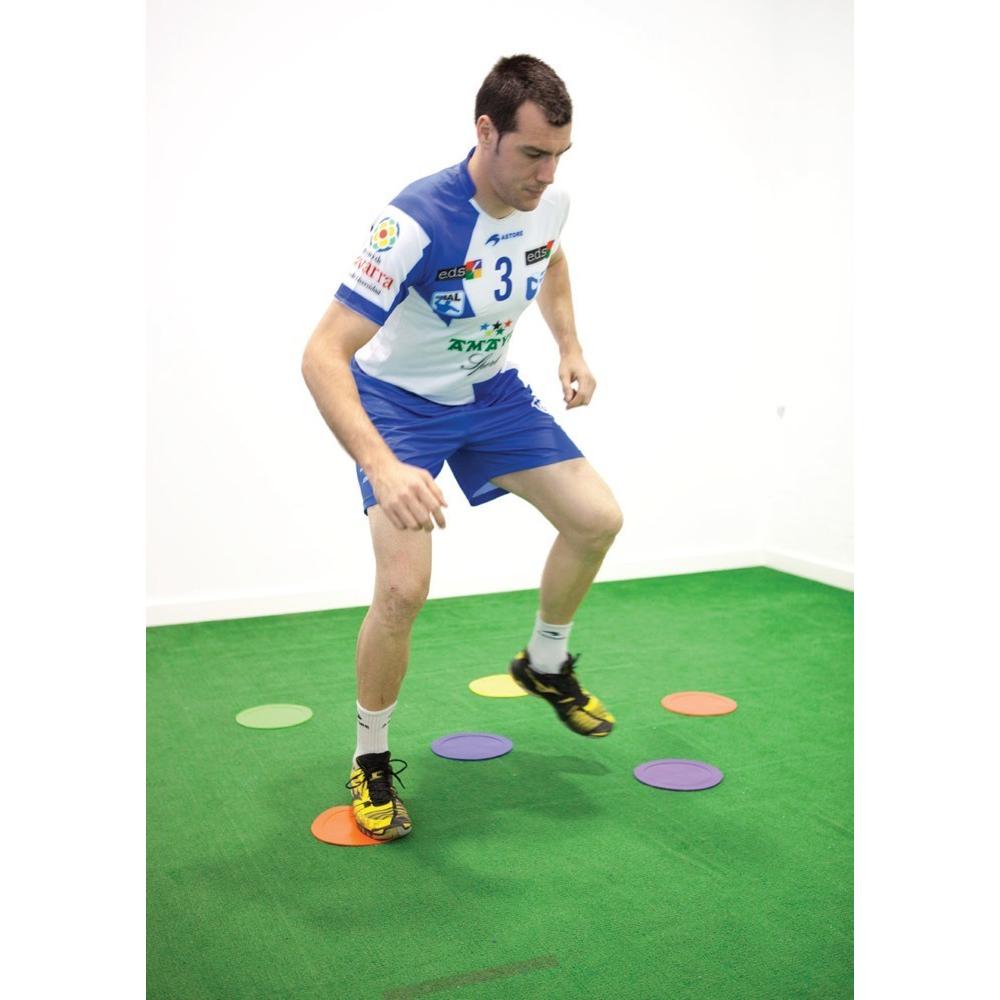 Marcador de suelo para colegio: Círculos de caucho 23 cm diámetro