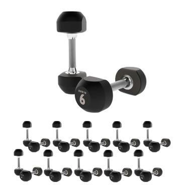 Set Mancuernas Caucho Amaya