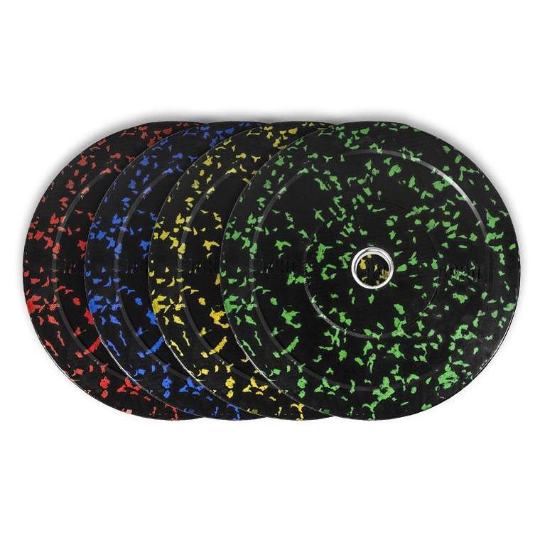 Juego Disco Bumper Goma Halterofilia Cross Training HI-TEMP (2 Unds por peso) - Negro y Varios Colores