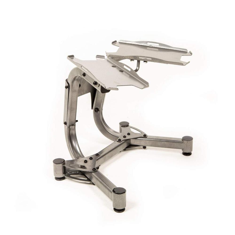 Set de mancuernas ajustables con base