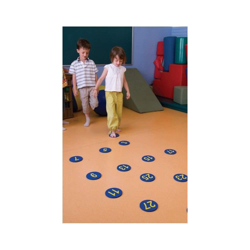 Marcador de suelo para colegio: Números de Caucho del 1 al 30