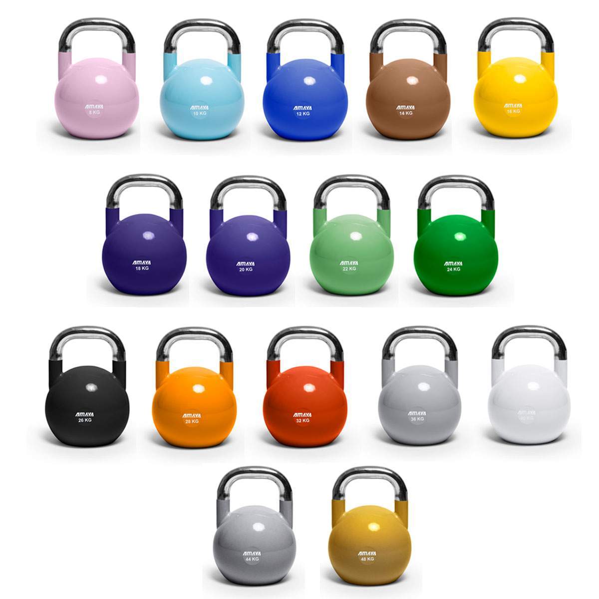 Kettlebells de Competición  - (JUEGO COMPLETO (1 UD POR PESO))