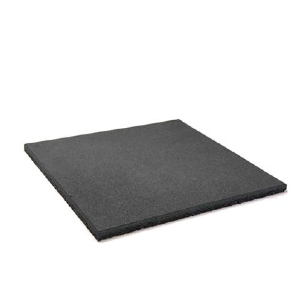 Baldosa de Caucho de 1 m x 1 m - Negra