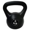 Kettlebell de Vinilo Pesa Rusa Cross Training - Negro