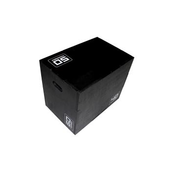 Cajón de salto pliométrico de madera – tamaño mediano – Wood plyobox negro