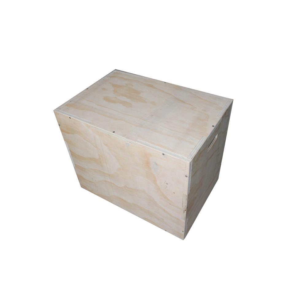 Cajón de salto pliométrico de madera – tamaño grande – Wood plyobox Madera natural